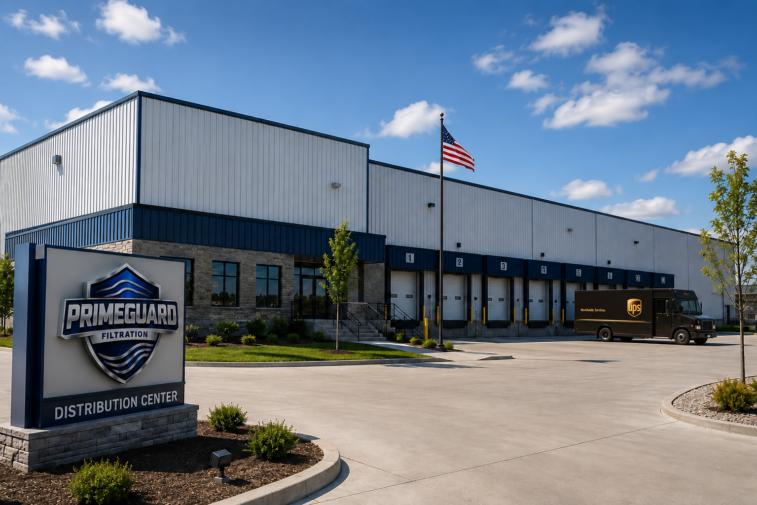 Primeguard Filtration distribution center